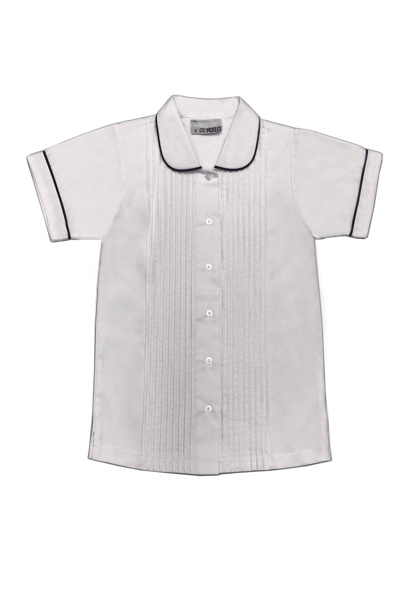 Pickles Girls Short Sleeve Dobby Blouse
