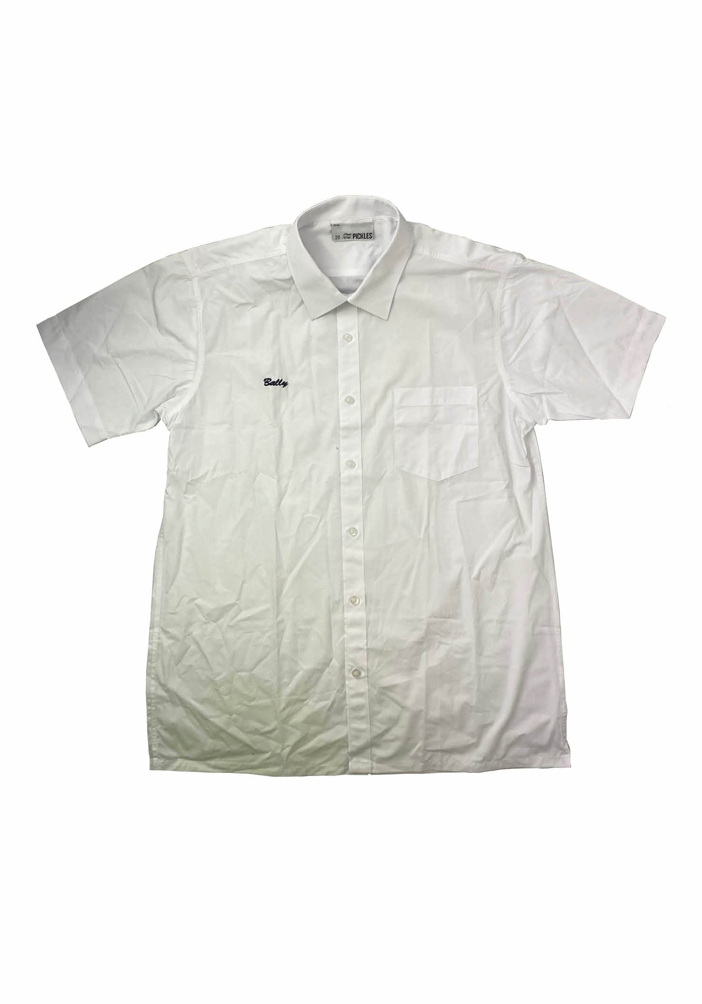 Balgowlah Boys Tie Collar Short Sleeve Shirt White