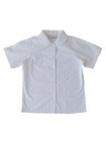 Pickles Girls Short Sleeve Peter Pan Collar Blouse