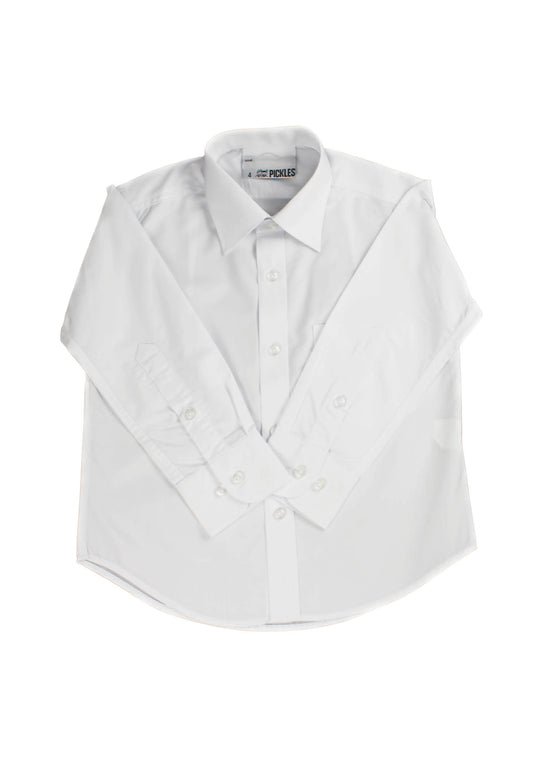 Pickles Girls Long Sleeve Tie Collar Blouse