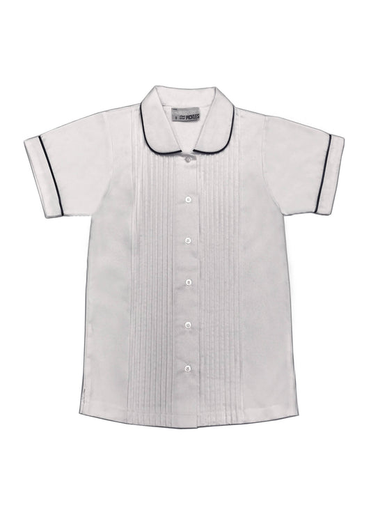Pickles Girls Short Sleeve Dobby Blouse
