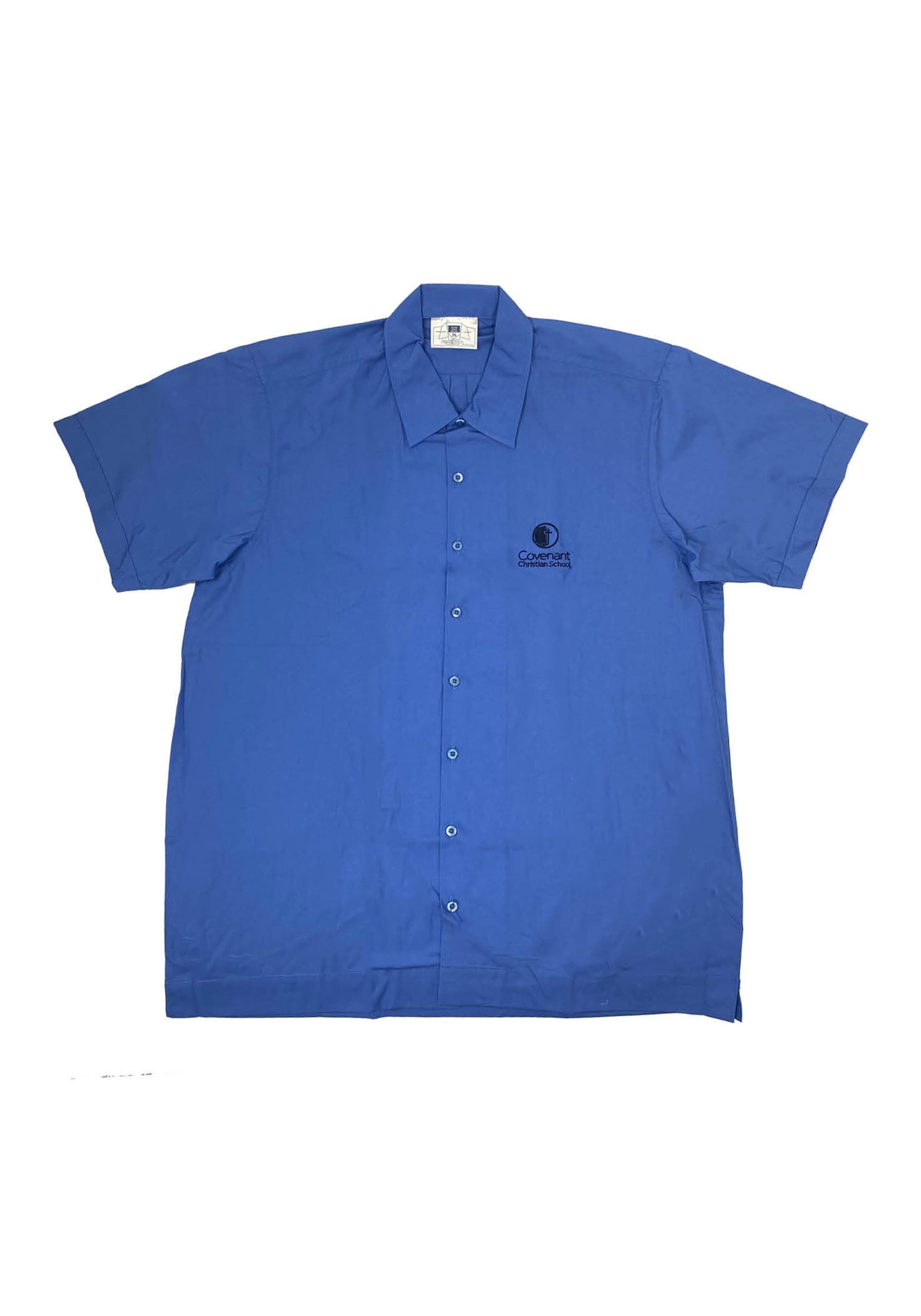 Covenant Christian Boys Short Sleeve Shirt Blue